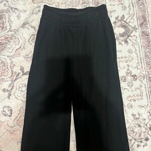 Kids Black Elastic Waist Pants